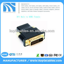 High performance DVI Male to HDMI Female M-F Adapter Converter for HDTV